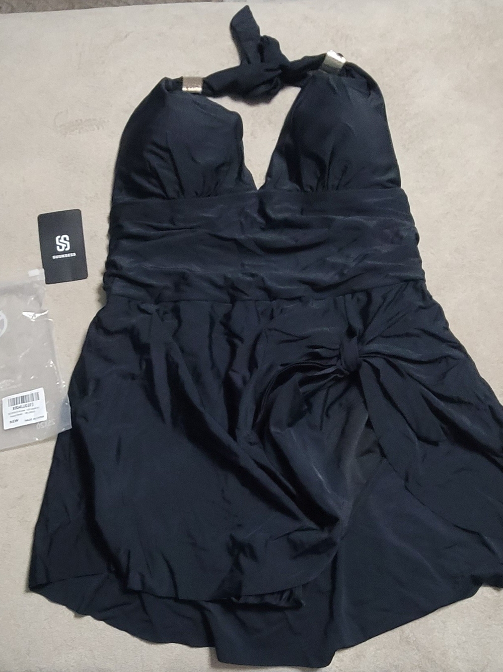 Suuksess Black Swimsuit Dress- XL